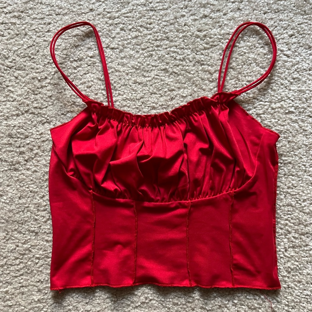 Red Cropped Cami
